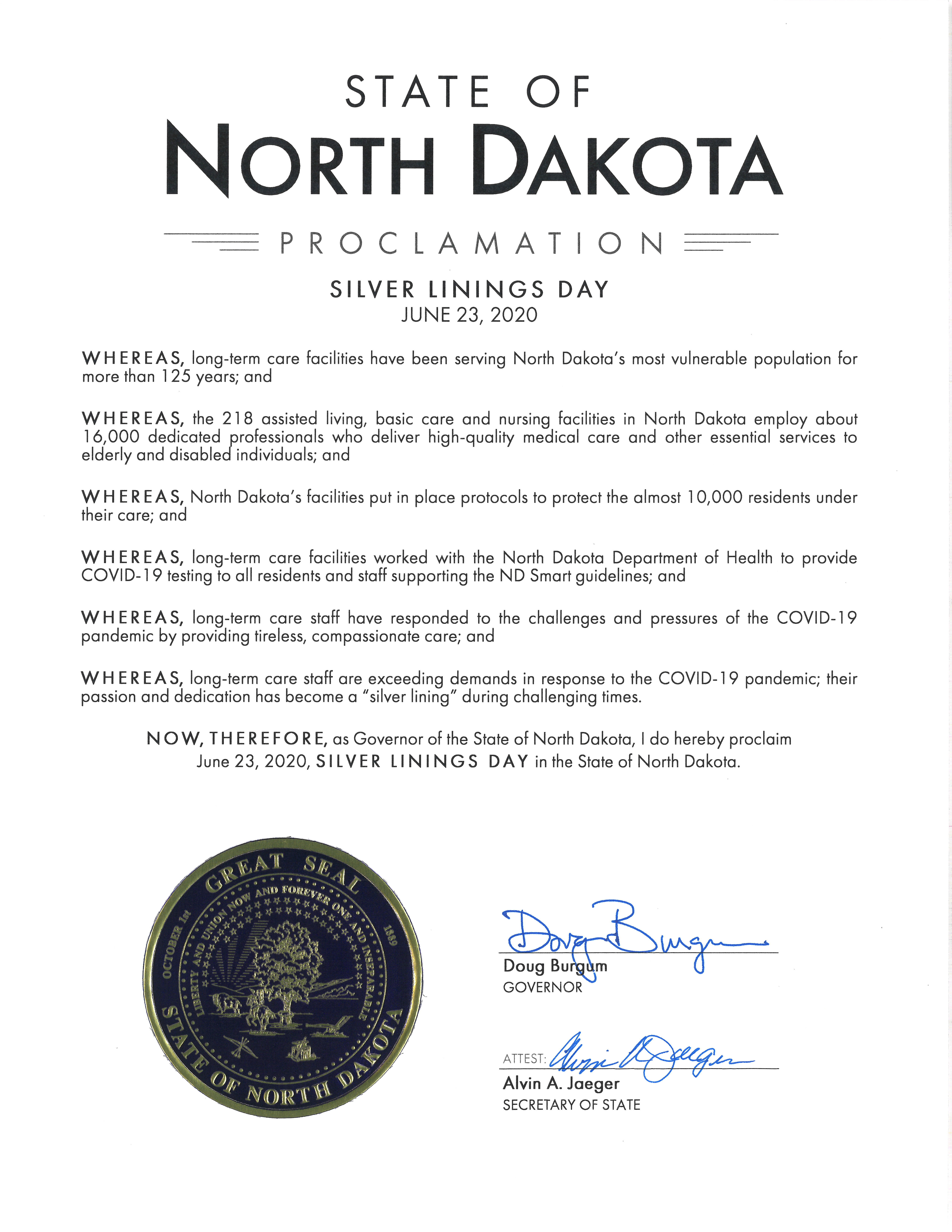 Silver Linings Day 2020